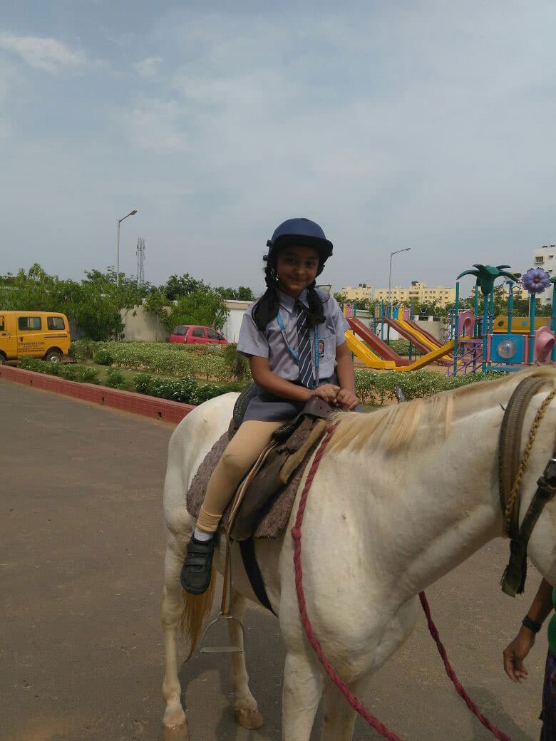 Horse riding at Doon International School
