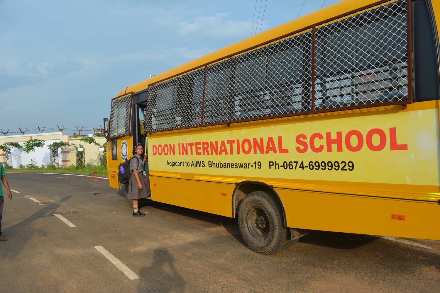 GPS enabled school buses at Doon International School