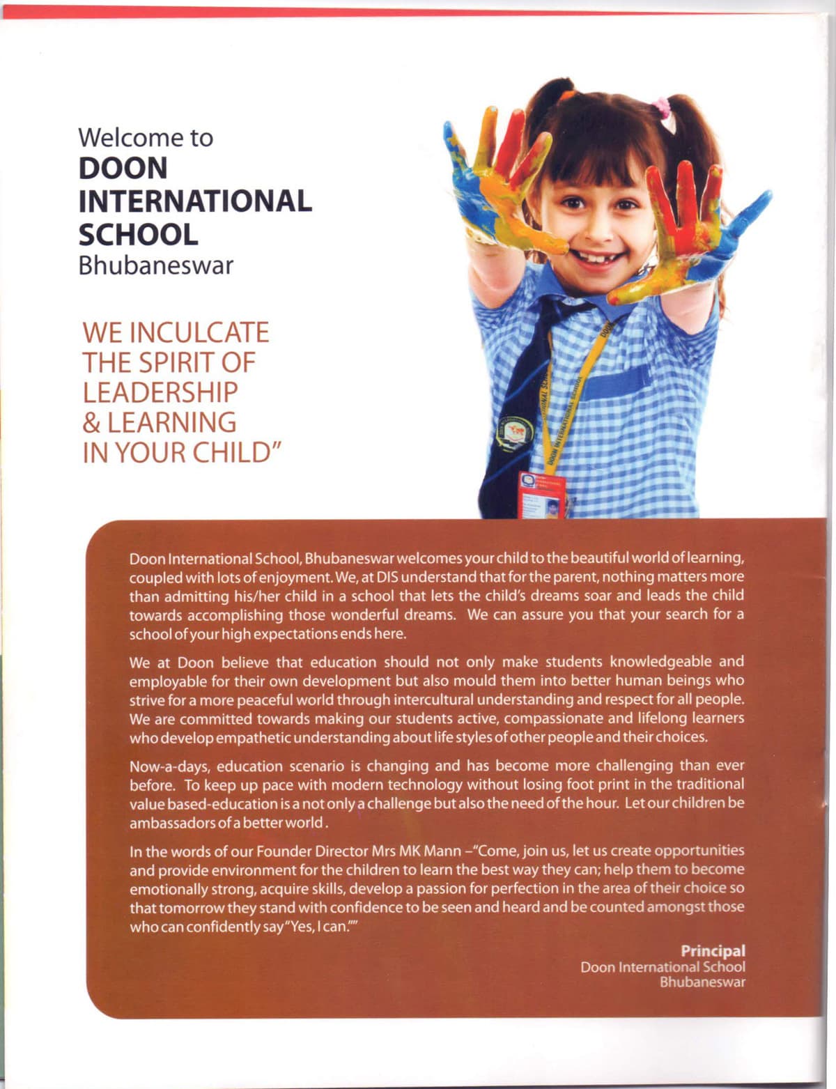 Apply for positions at Doon International School
