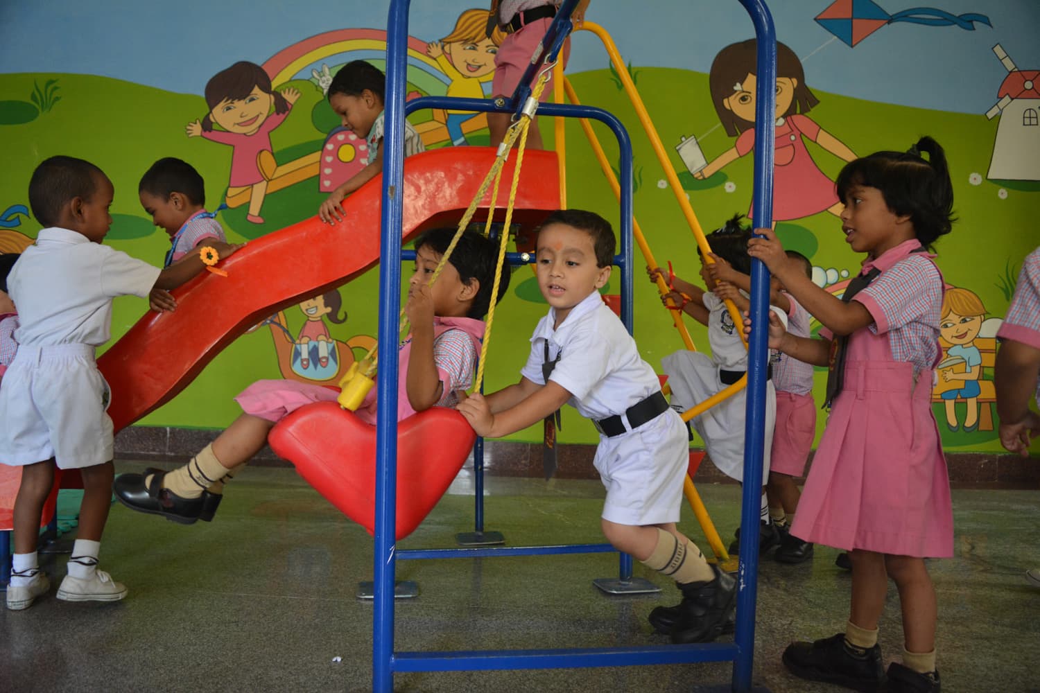Play school activities at Doon International School