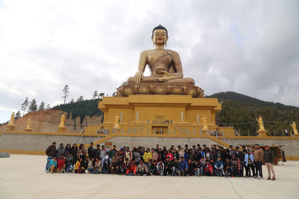 Students on a study excursion
